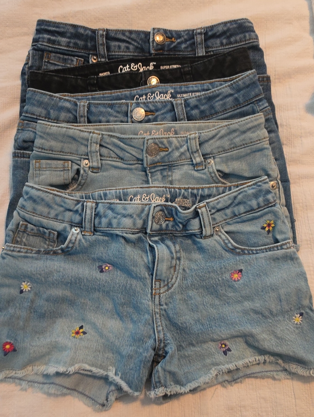 Cat & Jack Girls Shorts Lot Of 5